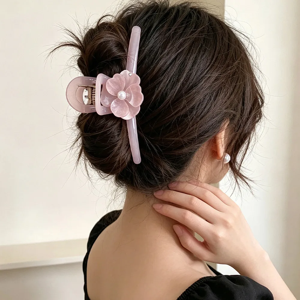 フラワーモチーフヘアクリップ