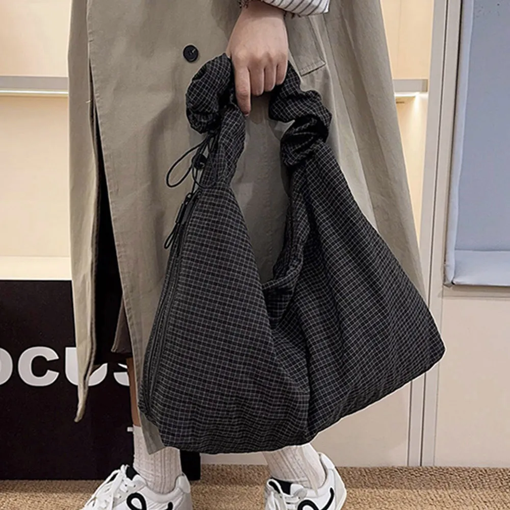 チェック柄ビッグショルダー