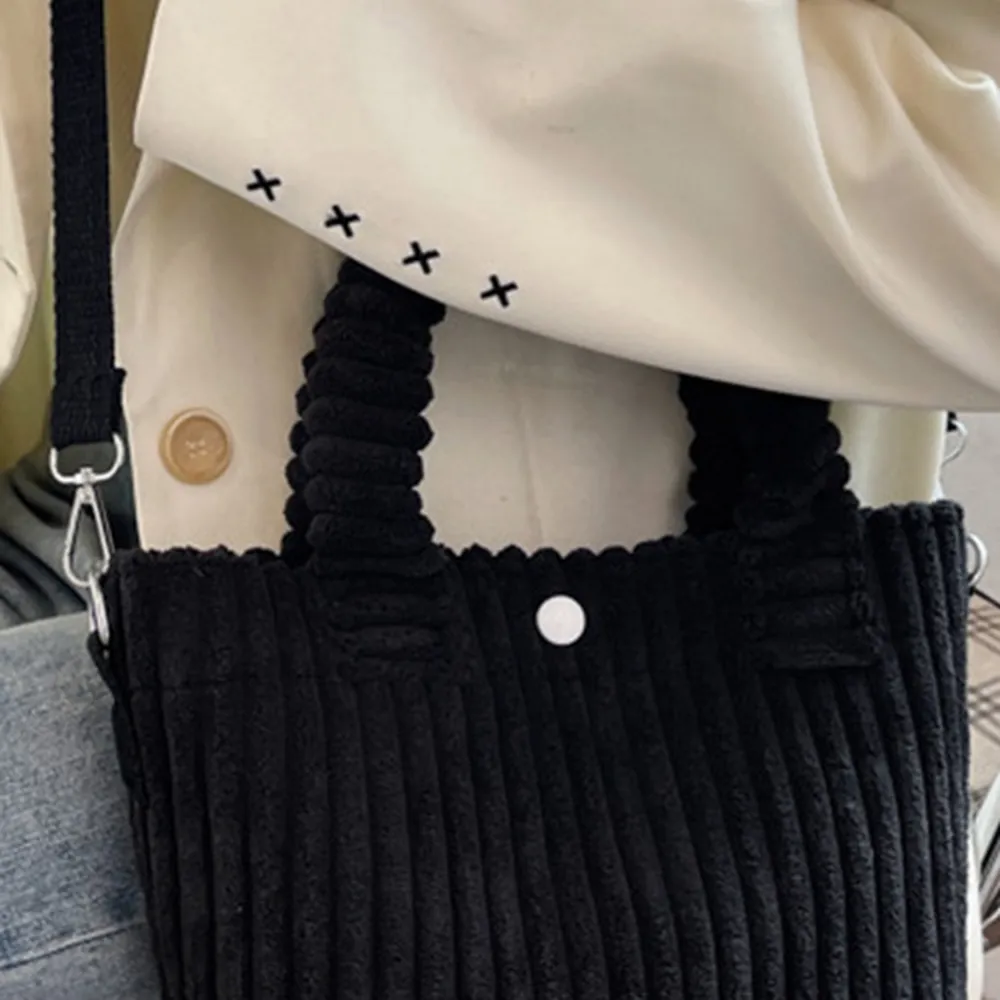 ふっくらコーデュロイ2WAYバッグ